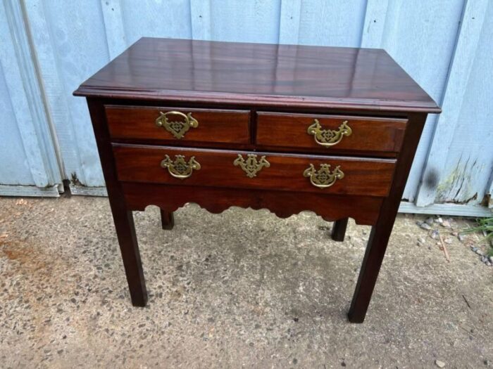 18th century georgia iii mahogany low dressing side table 3359