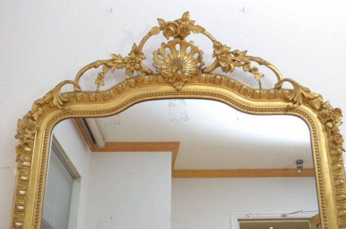 18th century giltwood wall mirror 1860s 9