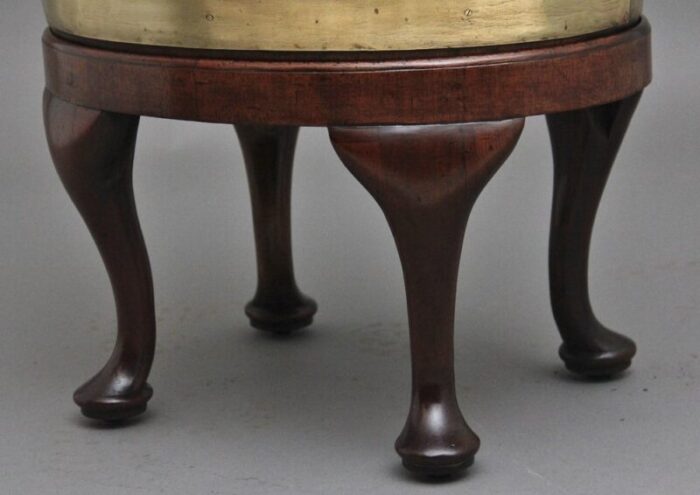 18th century mahogany and brass bound oval wine cooler with stand 1770s set of 2 3