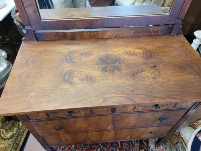 1920s french art deco rosewood dresser with mirror 6053