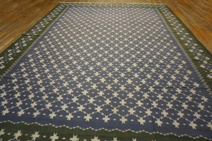 1930s indian cotton dhurrie carpet 5917