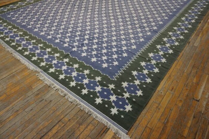 1930s indian cotton dhurrie carpet 7835