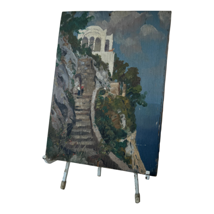 1930s miniature painting of capri 9129