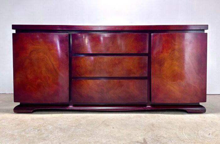 1940s mid century deco modern mahogany chest of drawers dresser 1869