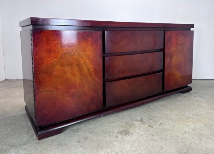 1940s mid century deco modern mahogany chest of drawers dresser 6867