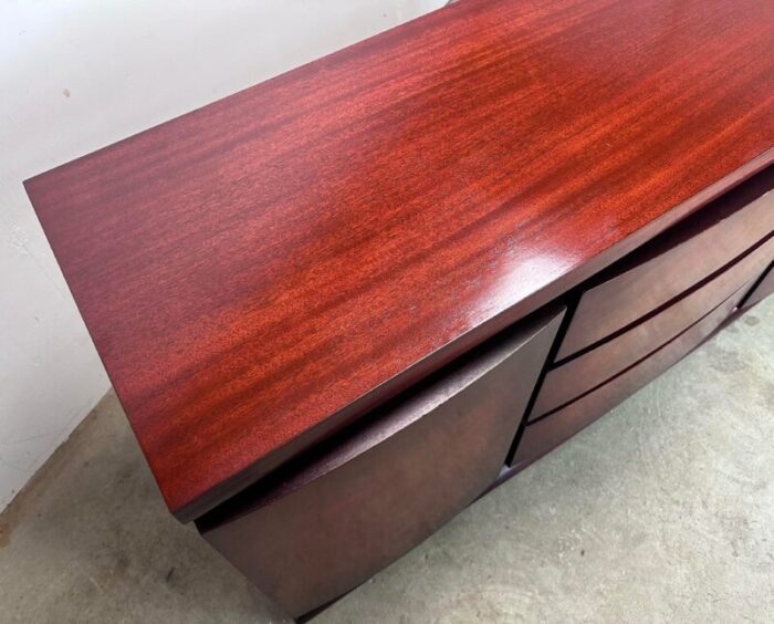 1940s mid century deco modern mahogany chest of drawers dresser 9182