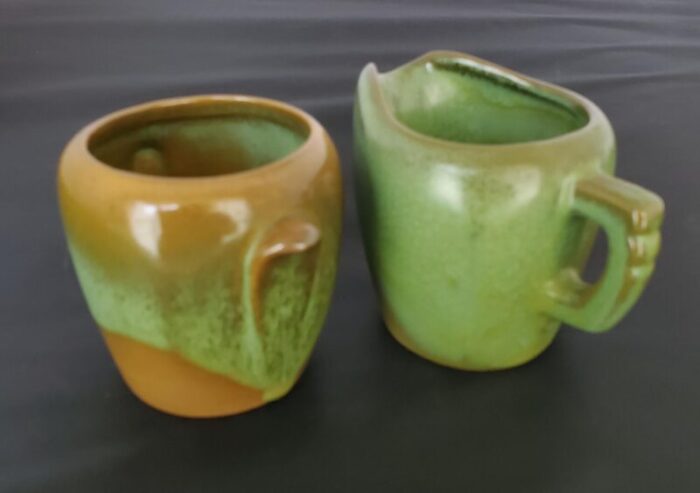 1950s frankoma sugar and creamer set 4098