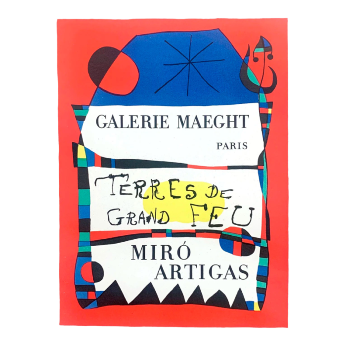 1959 miro lithograph 53 terre de grand feu art in posters 3367