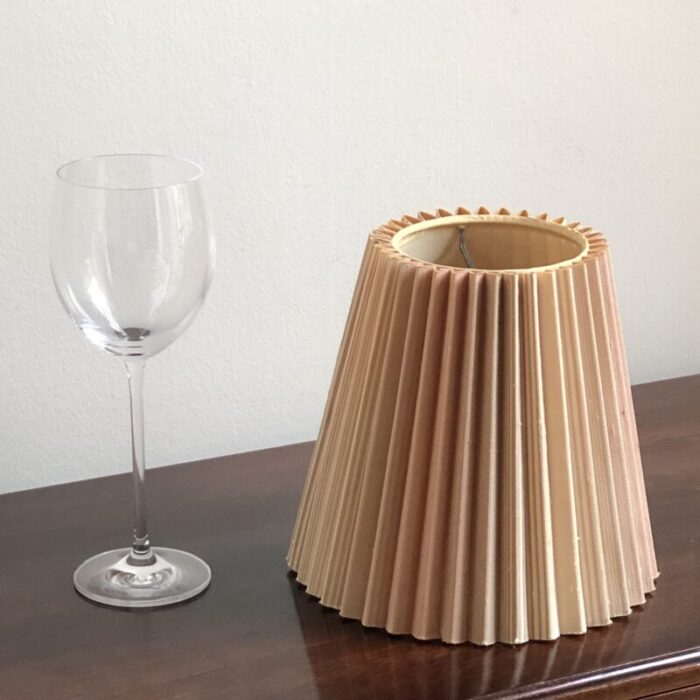 1960s blended stripe knife pleated lamp shade 3150