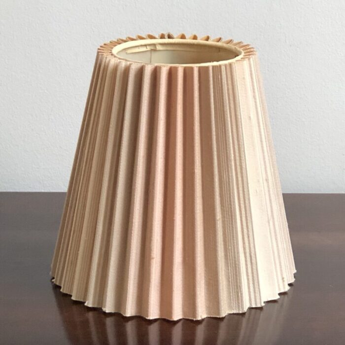 1960s blended stripe knife pleated lamp shade 7907