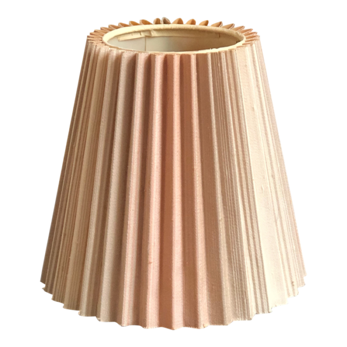 1960s blended stripe knife pleated lamp shade 7978