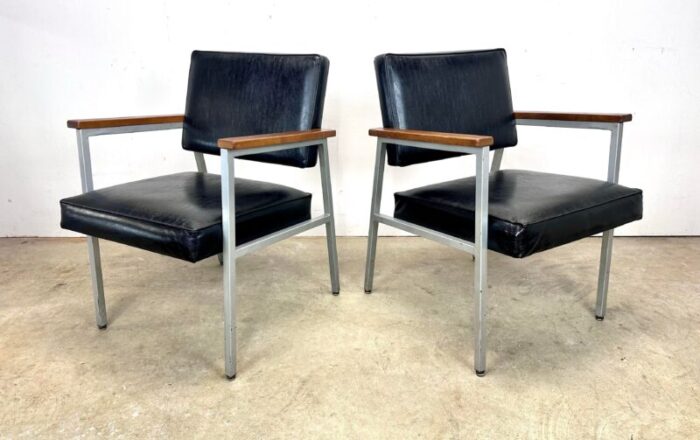 1960s mid century modern madmen style office lounge chairs by sturgis 0357