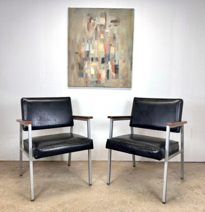 1960s mid century modern madmen style office lounge chairs by sturgis 5441