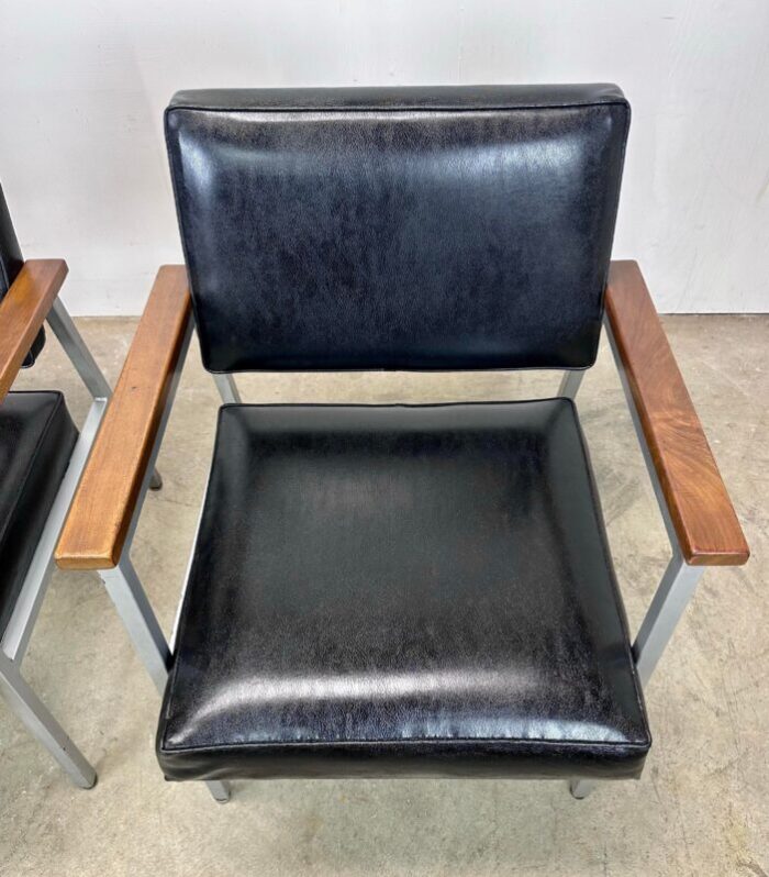 1960s mid century modern madmen style office lounge chairs by sturgis 7611