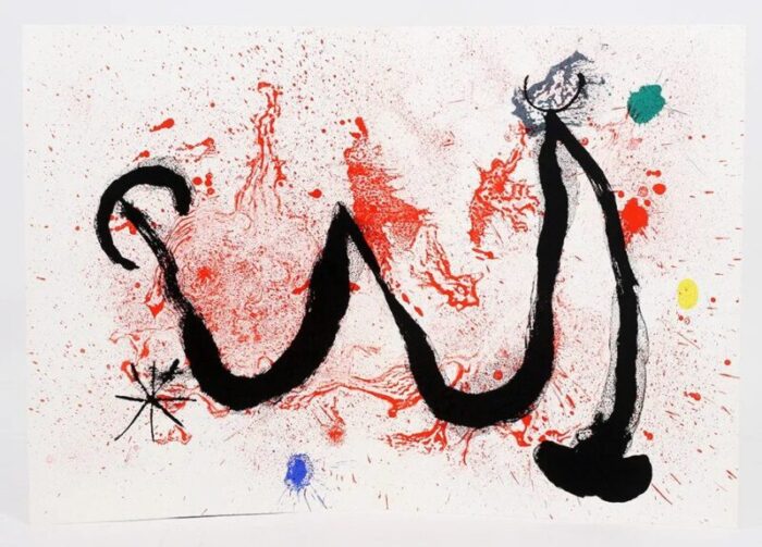 1963 joan miro original lithograph dm02139d derriere le miroir 0008