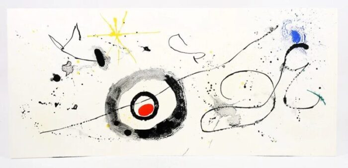 1963 joan miro original lithograph trifold dm05139t derriere le miroir 3687