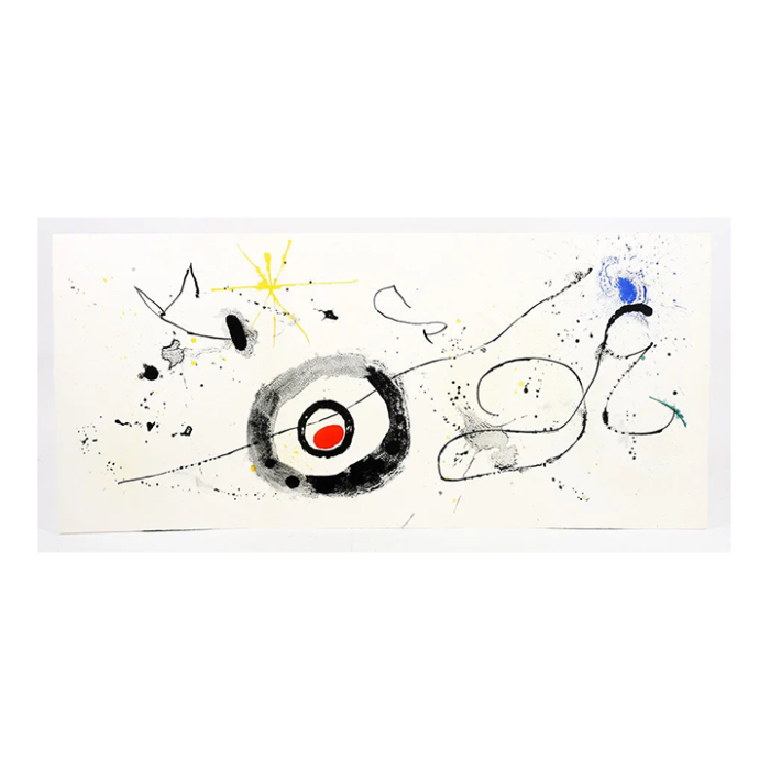 1963 joan miro original lithograph trifold dm05139t derriere le miroir 9861