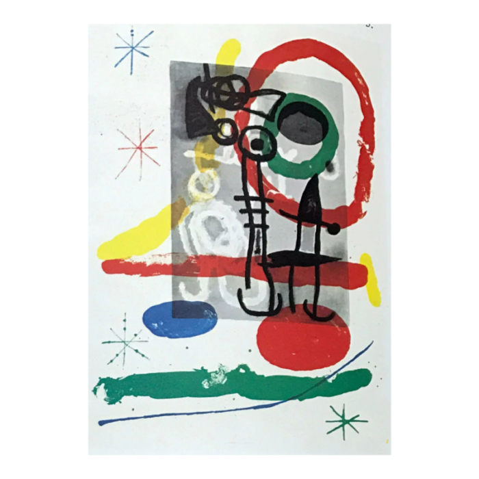 1965 joan miro original lithograph dm01151 derriere le miroir 0698