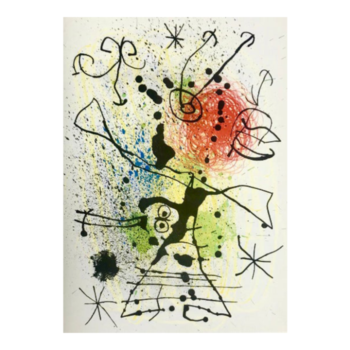 1965 joan miro original lithograph dm02155 deriere le miroir 5797