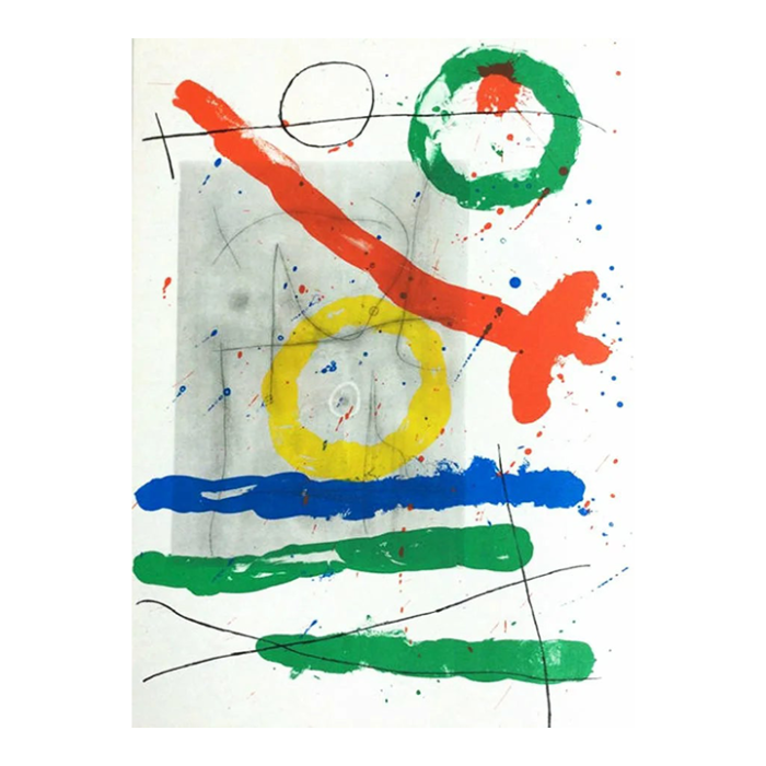 1965 joan miro original lithograph dm08151 derriere le miroir 3929