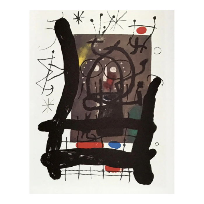 1965 joan miro original lithograph dm10151 derriere le miroir 6497