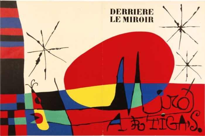 1966 joan miro original lithograph dm0887d derriere le miroir 1074