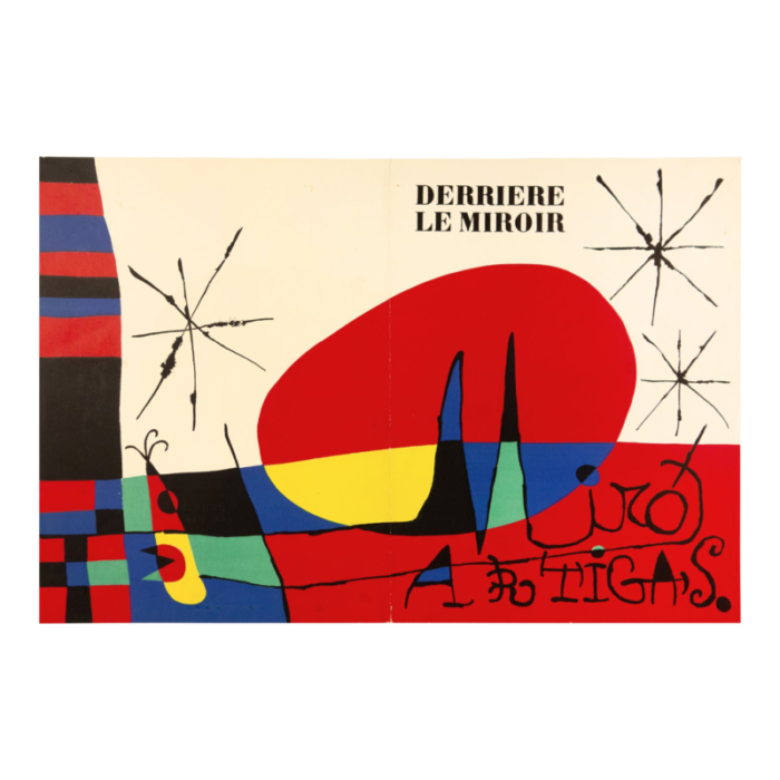 1966 joan miro original lithograph dm0887d derriere le miroir 6593