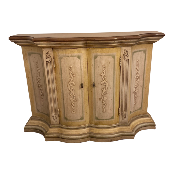 1970s italian style painted console by drexel 2921