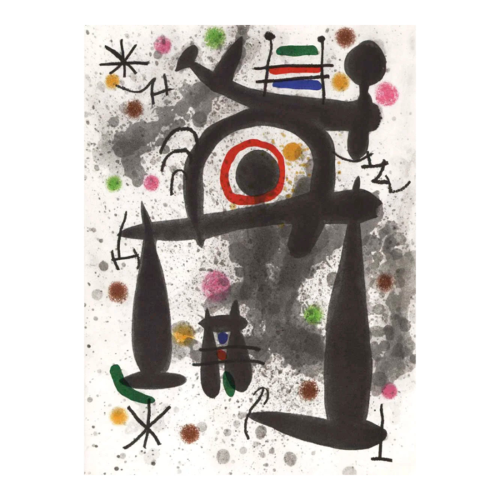 1971 joan miro lithograph dm02195 derriere le miroir 3042