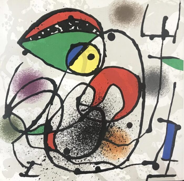 1973 joan miro original lithograph scultures de miro 2 5930