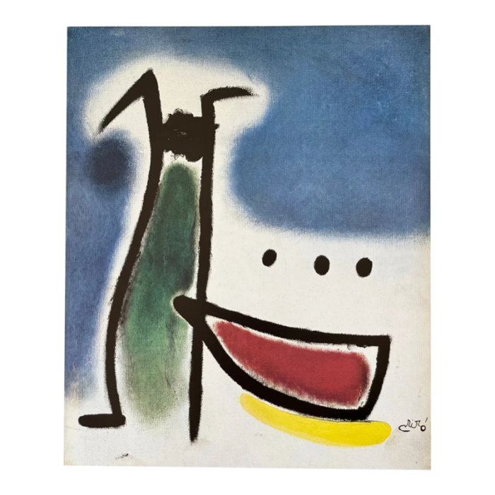 1978 miro derriere le miroir dm07231 feamme oiseaux constillations 8779