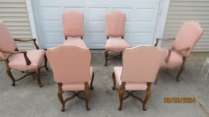 1980s french style baker dining room set of 7 7465