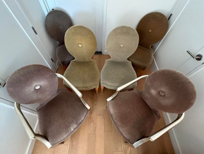 1990s donghia casper dining chairs set of 6 8704