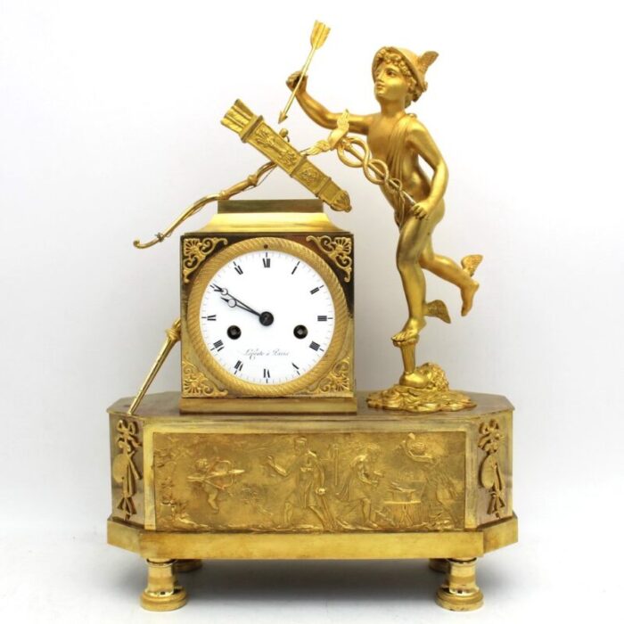 19th century em gilt bronze pendulum clock 1