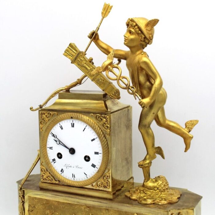 19th century em gilt bronze pendulum clock 10