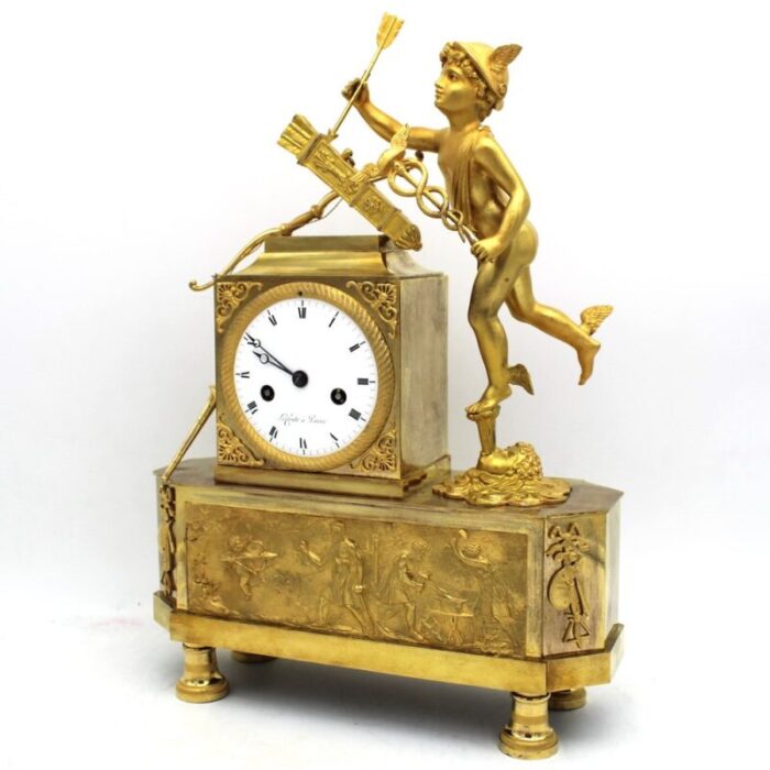 19th century em gilt bronze pendulum clock 3