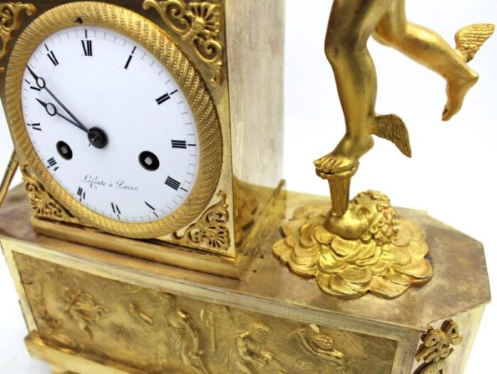 19th century em gilt bronze pendulum clock 8