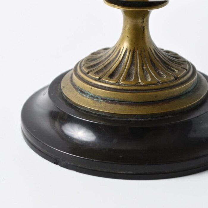 19th century french brass and marble tazza from leblanc freres 9