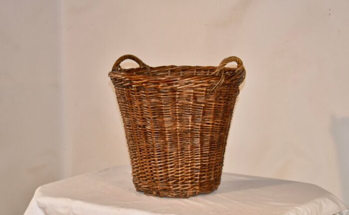 19th century french handled basket 2120