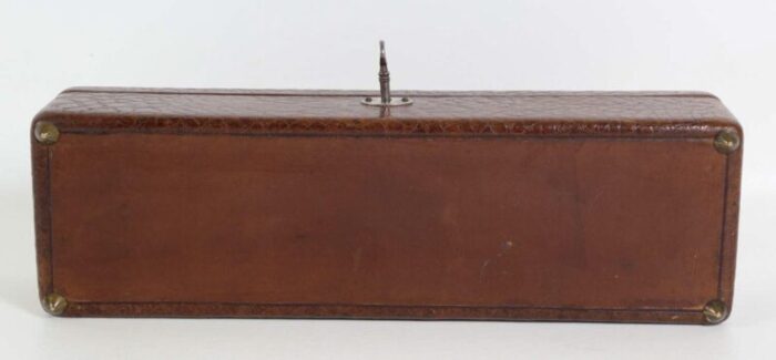 19th century french leather glove box 7953