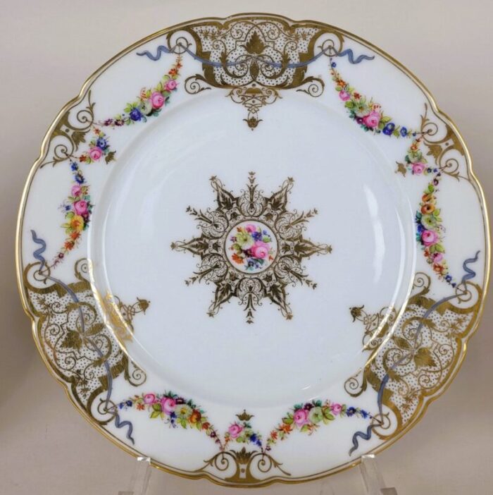 19th century porcelain plates from mace sevres set of 12 12