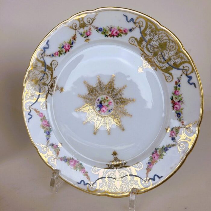 19th century porcelain plates from mace sevres set of 12 13