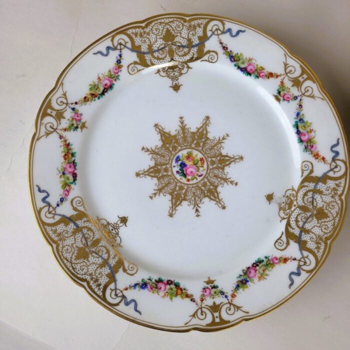 19th century porcelain plates from mace sevres set of 12 9