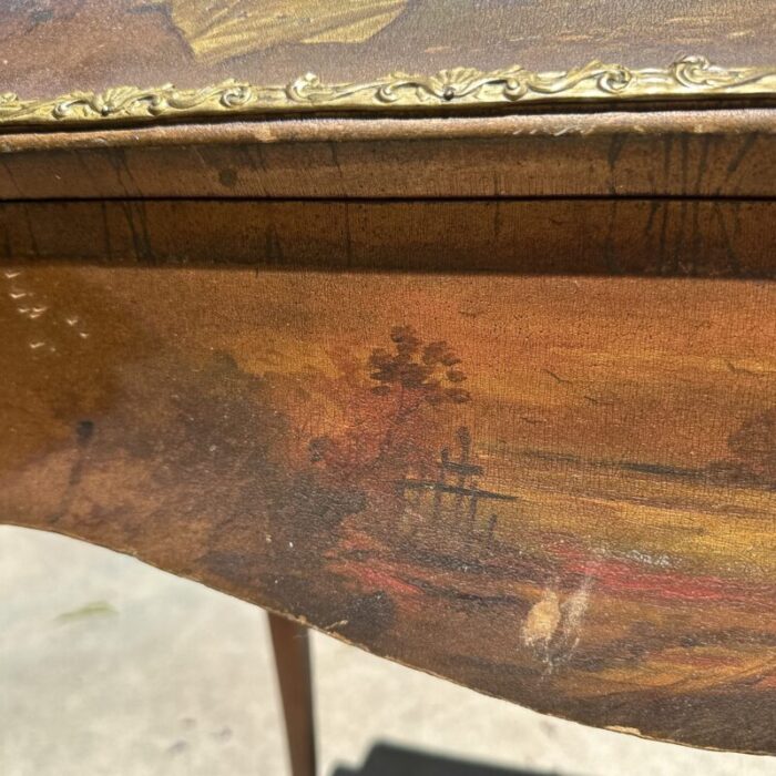 19th century vernis martin bombay ladies hand painted writing desk 2501