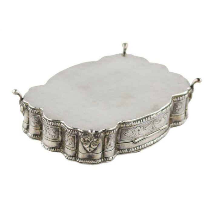 20th century baroque italian silver jewelry box 8