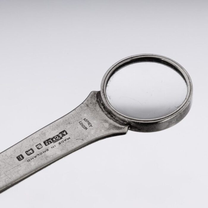 20th century british silver magnifying glass ruler from asprey 1929 10