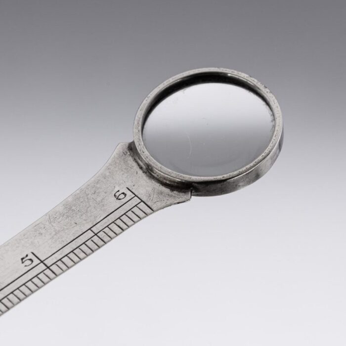 20th century british silver magnifying glass ruler from asprey 1929 4