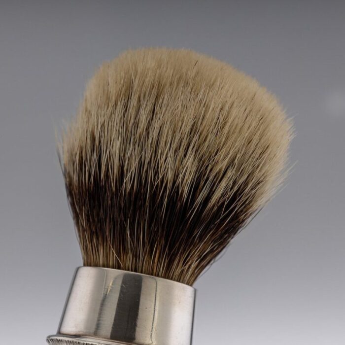 20th century english silver shaving brush stand from christopher lawrence 1976 set of 2 4