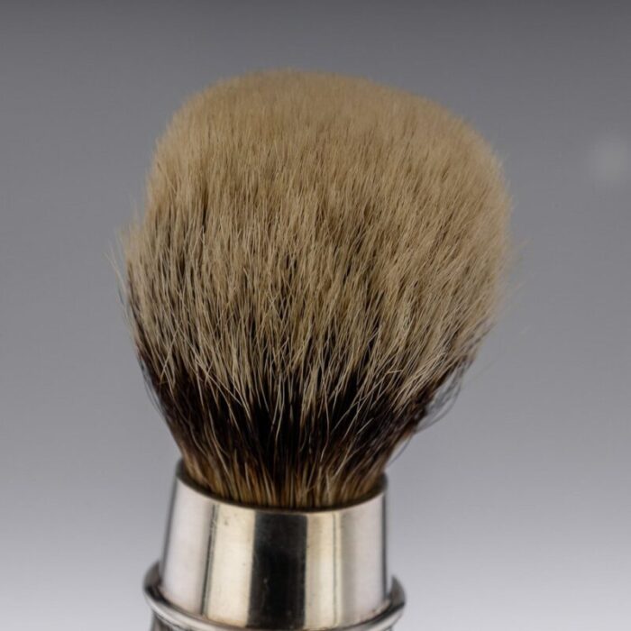 20th century english silver shaving brush stand from christopher lawrence 1976 set of 2 5