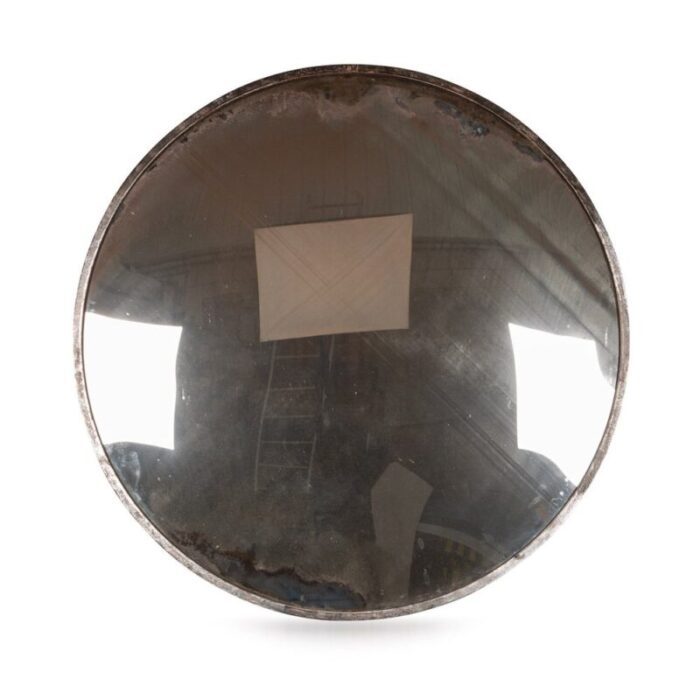 20th century large convex railway mirror czechoslovakia 1950s 1